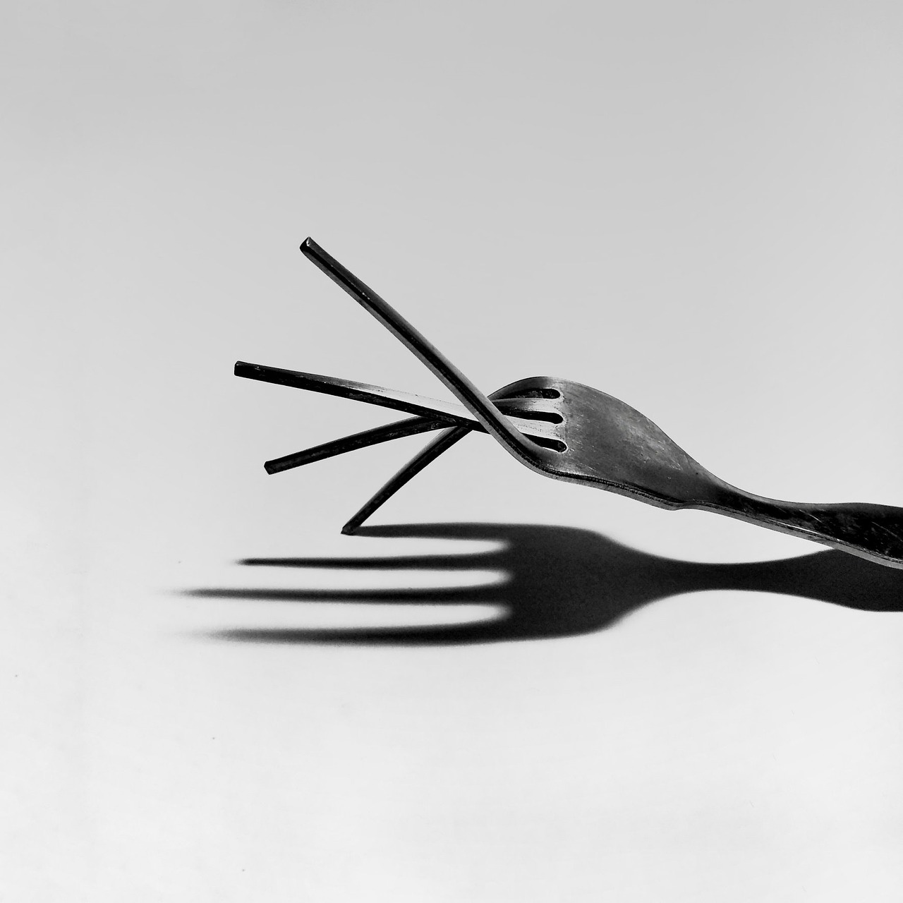 fork, cuttlery, art, abstract